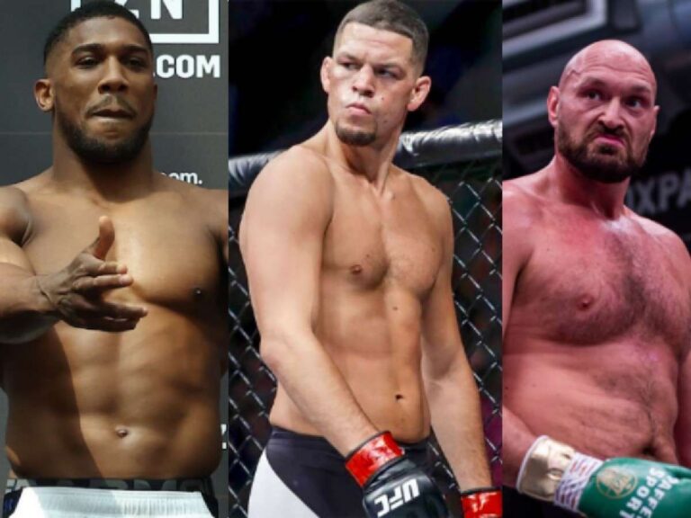 Nate Diaz Anthony Joshua and Tyson Fury