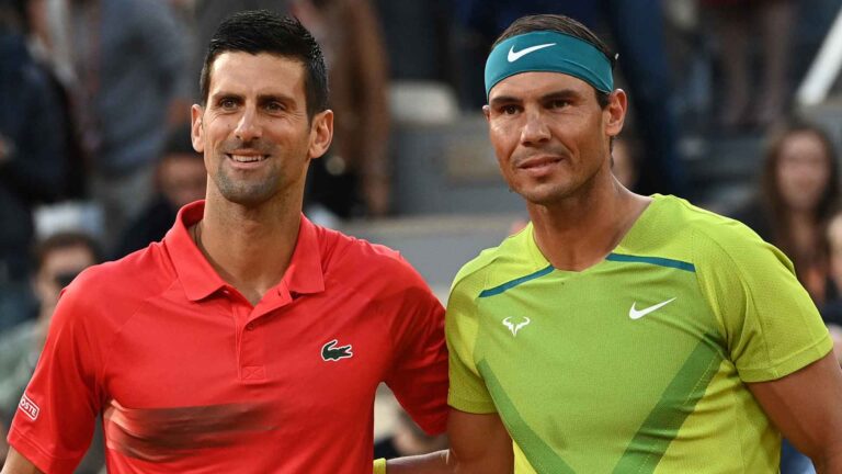 Novak Djokovic and Rafael Nadal