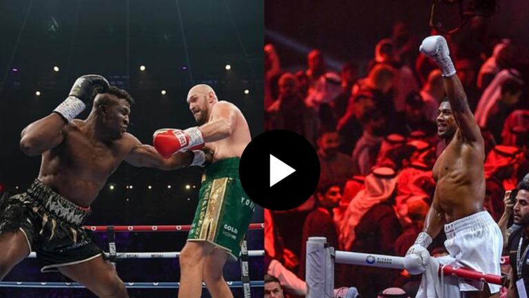 Anthony Joshua and Francis Ngannou