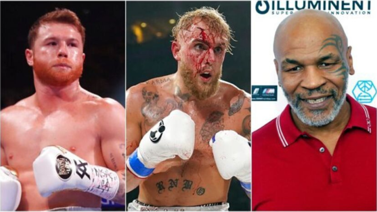 Canelo Alvarez Jake Paul and Mike Tyson