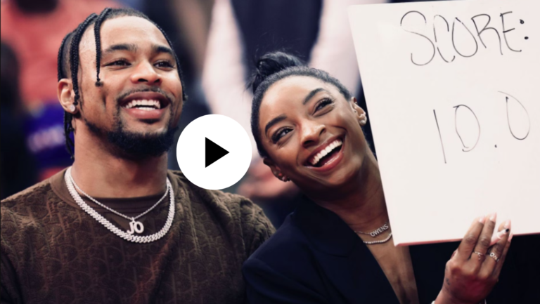 Simone Biles and Jonathan Owens