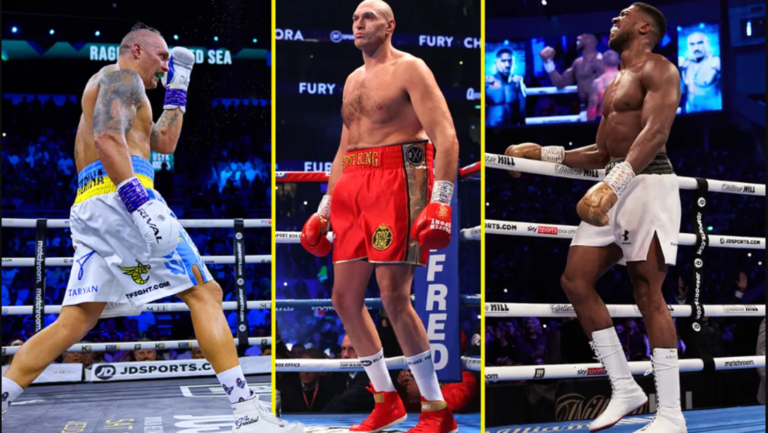 Anthony Joshua Oleksandr Usyk and Tyson Fury