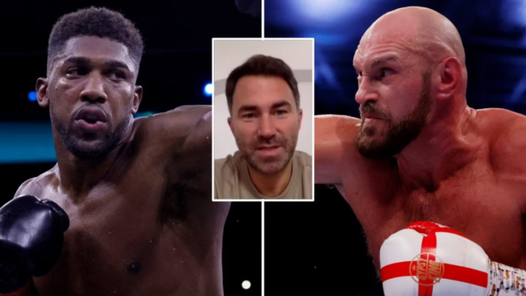 Eddie Hearn Tyson Fury and Anthony Joshua