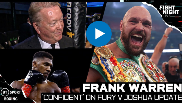 Joshua vs Fury Frank Warren