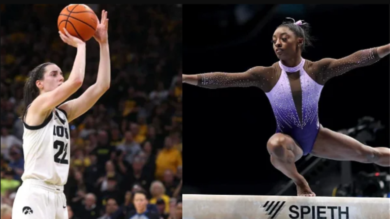 Simone Biles Caitlin Clark