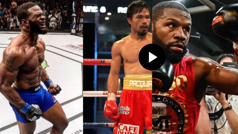 Tyron Woodley Manny Pacquiao Floyd Mayweather