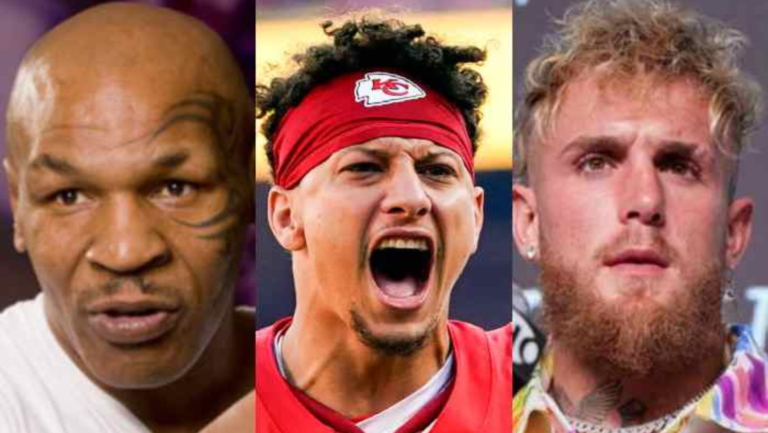 Patrick Mahomes Jake Paul Mike Tyson